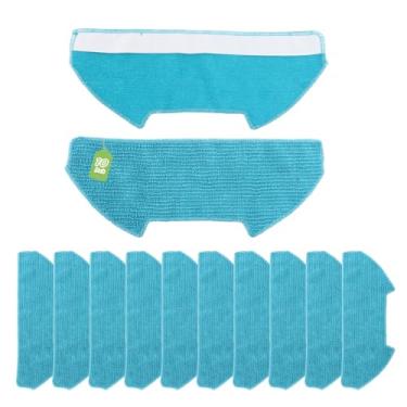 Imagem de 10 peças de esfregão para BObsweep Dustin autoesvaziamento PET24-7-213 almofadas de limpeza para ultrassom autoesvaziamento PET24-7-313/ RC400 Peças de substituição para aspirador de pó robô