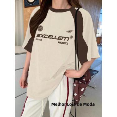 Imagem de Camiseta Feminina Vermelha Plus Size - Malha, Manga Curta e Gola O, XX