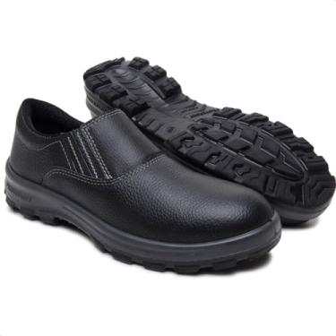 Imagem de Sapato De Segurança De Couro Epi Leve Conforto Biqueira Pvc (Preto, Adulto, BR, Adulto, Numérico, 38)