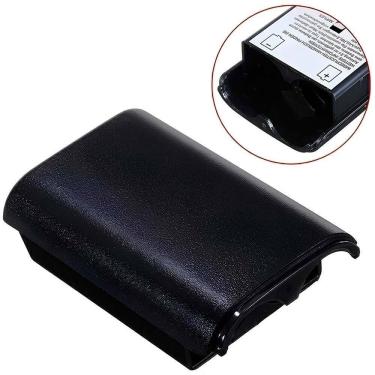 Imagem de Suporte Tampa Porta Pilhas Preto Para Controle Xbox 360
