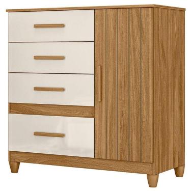 Imagem de Cômoda Sapateira Vênus Freijó Off White Com Pés - Moval