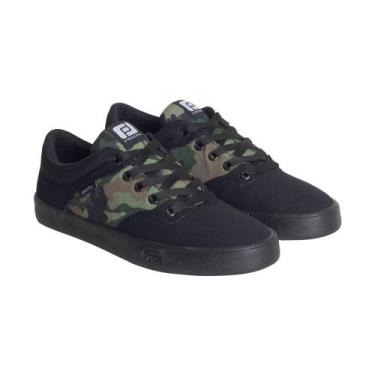 Imagem de Tênis Masculino Adulto Street Freeday Flip Eco 47609, Camuflado, Preto