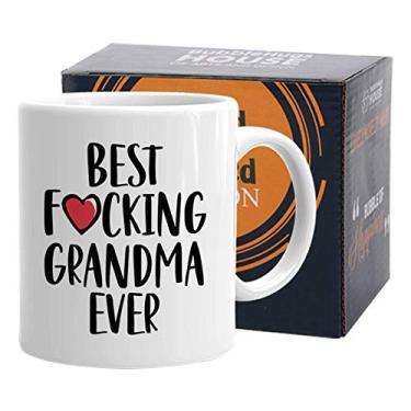 Imagem de Caneca de café da avó - a melhor avó do caralho de todos os tempos - pais espirituosos Avó bonito Nana Família Mamãe Pai Filha Filho Neta Neto Neto