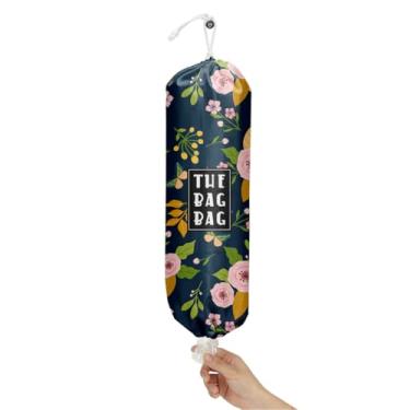 Imagem de IHopes+ Suporte de saco de plástico, organizador de sacolas de compras estilo country reutilizável e lavável, para decoração de casa, cozinha, viagem, acampamento, use 1 pacote, padrão de flores
