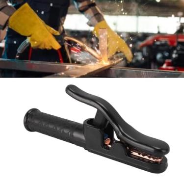 Imagem de Suporte de eletrodo de soldagem 500A Braçadeira de haste de soldagem Conjunto de suporte de eletrodo resistente com alça isolada para máquina de soldagem ARC cabo de 6,3 a 10 mm