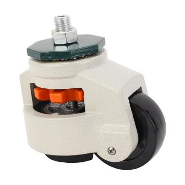 Imagem de POENVFPO Rodas de Rodízio M16 Com Haste Roscada, Rodízios de Nivelamento para Serviços Pesados ​​Com Ajustável de 6.600 Libras de Capacidade, para Equipamentos de Móveis de Gabinete de Bancada