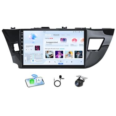 Imagem de Rádio estéreo de carro para Toyota Corolla 2014-2016: atualização estéreo de 10 polegadas sem fio CarPlay Android Auto 1280 * 800p tela sensível ao toque Bluetooth WiFi, GPS, FM, SWC, conexão