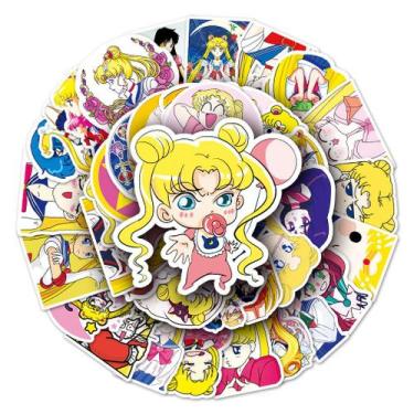 Imagem de Pacote de adesivos Sailors Moons Anime 51 unidades 4-8 cm - yiweisai