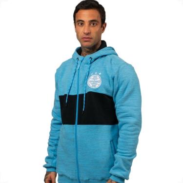 Imagem de Moletom Grêmio Oficilal Aberto com Zíper Masculino-Masculino