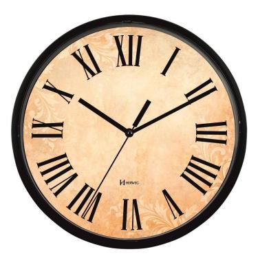 Imagem de Relógio De Parede Herweg Ref: 660145-034 Preto Algarismo Romano
