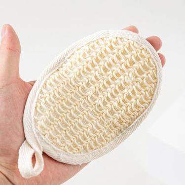 Imagem de 1 esponja esfoliante dupla face, esfoliante corporal fino e portátil, unissex e adequado para viagens