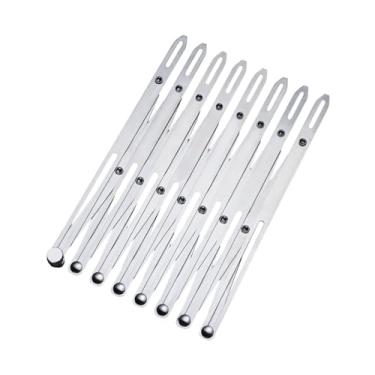 Imagem de UGPLM Régua de costura expansível com espaçador para casas de botão, ferramenta guia ajustável para costura, quilting, artesanato, pregas, decoração de casa, Cabeça Longa de 8