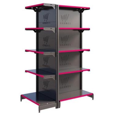 Imagem de Gôndola Centro 1 Ponta E 1 Inicial 1,70 m 40x30 Fácil New Plus Carmel 