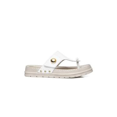 Imagem de Chinelo Feminino Pegada Grace Couro Off White, 35