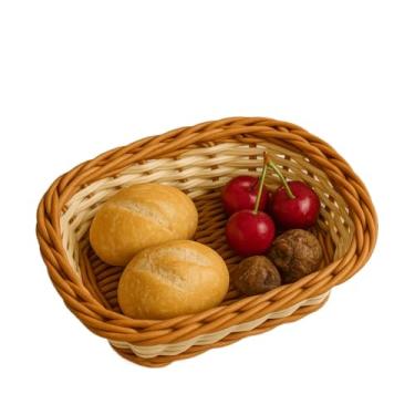 Imagem de Cesto Organizador de Pão e Frutas em Retangular Elegância e Versatilidade(P - 24 cm X 18,5 cm X 6 cm)