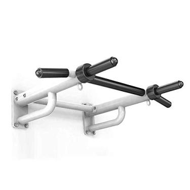 Imagem de Barra de puxar para cima estação de queixo montada na parede casa ginásio exercício equipamento de treino para ginástica rítmica cross fit comercial ou ginásio doméstico (tamanho: 98 65 22 cm) (Cor