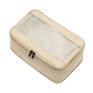 Imagem de Yosoo Saco de Armazenamento de Sapatos, Armazenamento de Roupas de Viagem, Cubo de Embalagem de Mala de Pano Oxford para Sapatos de Calças Superiores, Evita Sujeira e Poeira (Nº 4 Cor Café)