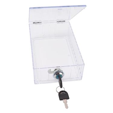 Imagem de Caixa de Bloqueio Universal Grande para Termostato com Tampa Transparente e Chave Protetor Parede Residencial Acrílico Premium Instalação Fácil Adequado a Maioria dos Termostatos Longa Vida Útil Contr