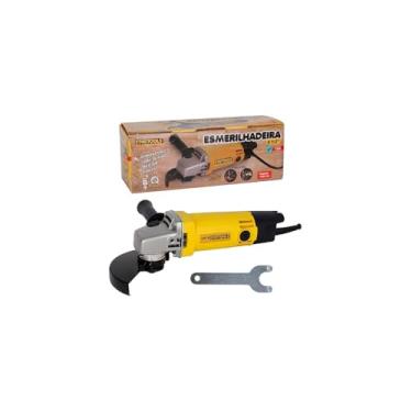 Imagem de Esmerilhadeira Angular 650W, 4-1/2 Polegadas, 11.000 RPM, Motor de Cobre e Alumínio, 127V, com Punho Lateral e Chave de Pino