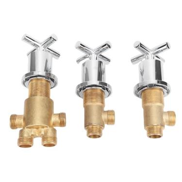 Imagem de GLOGLOW Válvula de Mistura de água Quente Fria Válvula de Controle de água do Banheiro, Construção Em Latão de Mistura de Quente Fria para Banheiras, Chuveiros e Qualquer Ambiente de Banheiro,