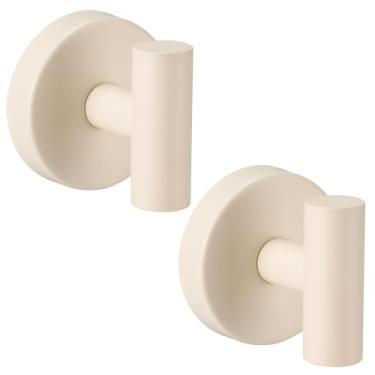 Imagem de Fenas Ganchos de ventosa para chuveiro - Ganchos reutilizáveis de banheiro para toalhas, roupões e bucha - Montagem sem broca na cozinha, paredes, metal, vidro, espelhos, azulejo e superfícies lisas