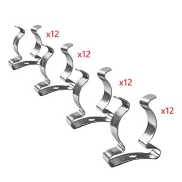 Imagem de 48 X Clips Terry de Mola Ferramenta Assortidos para Armazenamento Resistente Ferramentas Vassouras Pincéis Raspas Tubos na Garagem Galpão Jardim Armário
