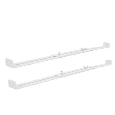 Imagem de AUNMAS Suportes de Reparo de Móveis, Kit de Reparo de Gaveta de 2 Peças para Gavetas de Madeira Aglomerado Mdf, Aço Carbono Ajustável 13.4-24,4 pol.