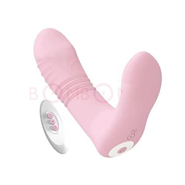 Imagem de Vibrador Telescópico À Prova D'água Brinquedos Sexuais Ponto G Clitóris Estimulador Erótico Zatla Shop (Rosa Claro)