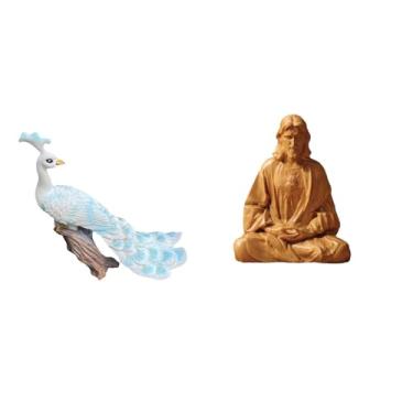 Imagem de Whtkoph Figura Decorativa em Forma de Coração, Ornamento para Casa, Jardim, Pátio, Corredor, Quarto, Escritório, Mesa, Lareira.