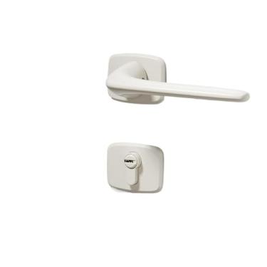 Imagem de BEGWVDJTP Fechadura de porta fina para quarto fechadura magnética de madeira com alça silenciosa para casa (Kazimi)