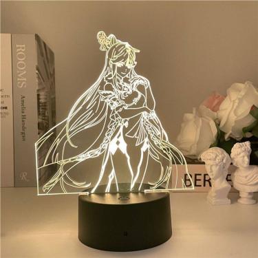 Imagem de Luz noturna LED Plants vs Zombies Ningguangs com mudança de cor 3D