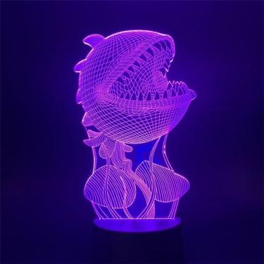 Imagem de Luz noturna LED 3D Plants vs Zombies que mudam de cor para crianças