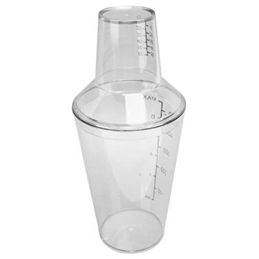 Imagem de Domary Conjunto de Coqueteleira, Escala Clara, Capacidade Padrão, Evita Derramamento, Agitador Transparente, Aplicável a Bares, Restaurantes, Material de Pc (500ML)