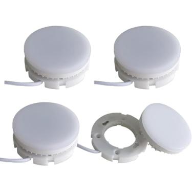 Imagem de Lâmpada de LED GX53, luzes de disco sob armário de 7,5 W, holofotes de exibição de alumínio com eficiência energética, instalação simples, sem ferramentas, para armários, vitrine, vitrines, iluminação