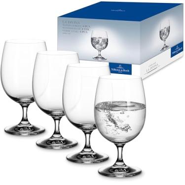 Imagem de Villeroy & Boch Conjunto de copos de água La Divina, 330 ml, 4 peças, vidro de cristal, transparente