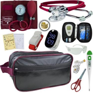 Imagem de Kit Enfermagem Aparelho Pressão Esteto Frete Grátis Promocao - Love Sa