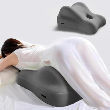 Imagem de YYMIYU Almofada de sofá multifuncional Sleeping God, uma almofada de alívio de estresse para dormir, ler e descansar (cinza escuro)