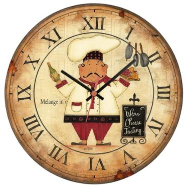Imagem de Relógio De Parede 29cm Cozinha Decorativo Silencioso Pendulart (Cozinha05 - WineCheese)