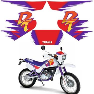 Imagem de SPORTINOX, Adesivos Para Yamaha DT 180 1995 Moto Branca Lateral Frontal