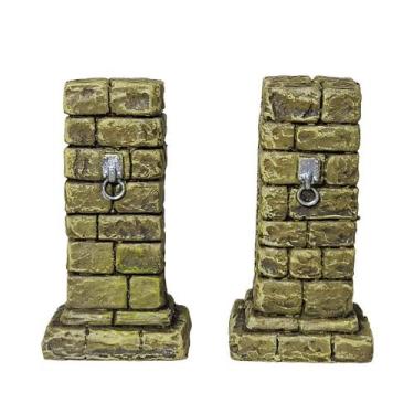 Imagem de Kit 2 Pilastras - Cenário Miniatura Pintada - RPG - Genérico