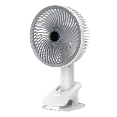 Imagem de Mini Ventilador Portátil de Mão e Mesa com Carregamento USB Tipo C, 3 Velocidades Ajustáveis, Rotação 300°, Base Dobrável, Bateria Recarregável