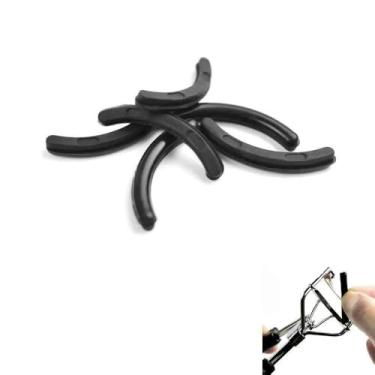 Imagem de Leline's Refil para modelador de cílios, almofadas de substituição de borracha para modelador de cílios padrão compatível com Revlon Curler e Maybelline Curler (preto)