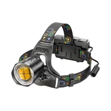 Imagem de Lanterna De Cabeça Recarregável USB De Alta Potência XHP70 90 LED À Pr