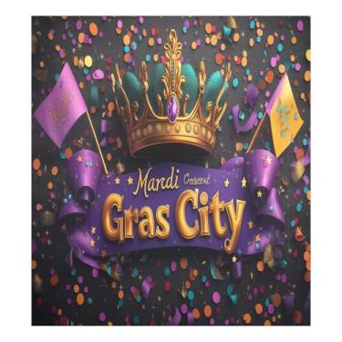 Imagem de Blueangle Capa de ímã de lava-louças de coroa de carnaval, decoração de capa de lava-louças frontal, adesivos de eletrodomésticos, adesivos de eletrodomésticos, 58 cm C x 66 cm adesivo magnético