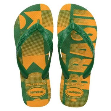 Imagem de Havaianas Brasil Top Vai Brasil Amarelo Pop, 43-44