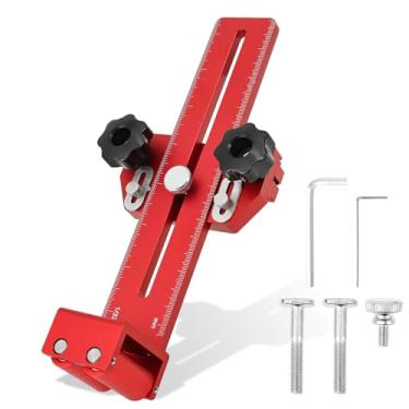 Imagem de Guia de gabarito de serra de mesa de rasgo fino, liga de alumínio, marcenaria, gabarito de rasgo fino, tira estreita de precisão, guia de corte repetitivo para roteador de serra de fita (guas)