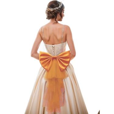 Imagem de Unykaflor Laço destacável para vestido, vestido de casamento, laço e acessório para vestido de formatura, cinto de noiva