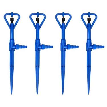 Imagem de Kit 4 Aspersor P4 com Haste Irrigação Hortas Jardim Estufas - Agrojet