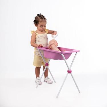 Imagem de Banheira De Brinquedo Infantil Com Suporte Para Boneca - styll baby, R