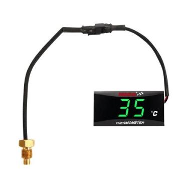 Imagem de Medidor Digital De Temperatura Da Água LCD Universal Para Motocicleta 